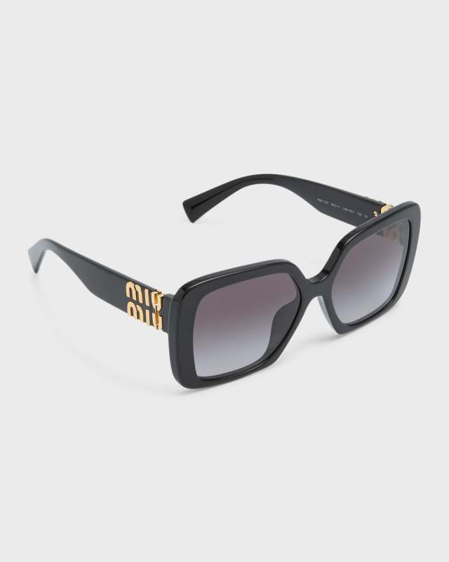 Gradient Acetate & Plastic Butterfly Sunglasses